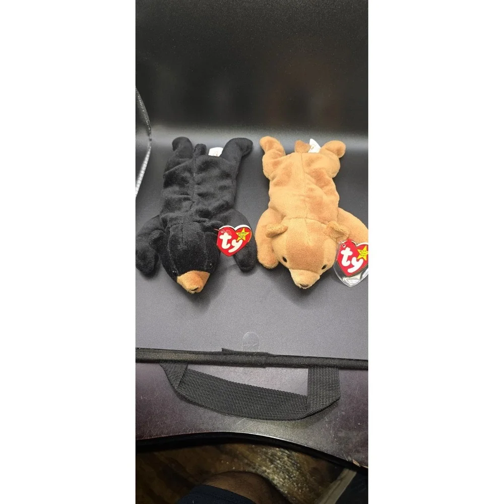 Ty 4010‎ Beanie Babie Cubbie Plush Toy 2 Bears with Tags